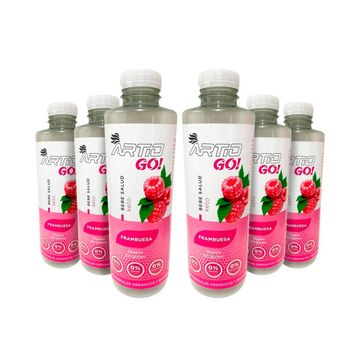 Artio - Go! 6 X 500 Ml - Bebida Isotónica Bio -  Sabor: Frambuesa