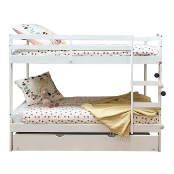 Litera Infantil Blanca Eli 90x190cm