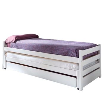 Cama Nido Triple Madera Blanco 90x200 Cm