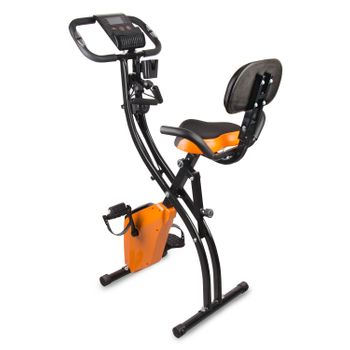 HomCom Bicicleta Estática Plegable 2 en 1 Rosa