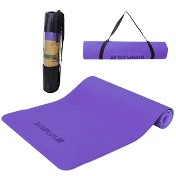 Esterilla De Yoga Y Pilates Reversible Morado Bonplus