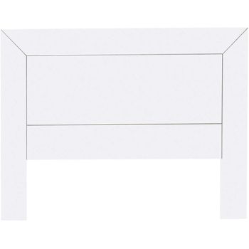 Cabecero Para Somier De 135 Cm , Pino Y Mdf Macizo, Moblit, Serie Kalpe Lacado, Medidas: (135x110x2) Cm ( Altoxanchoxfondo), Color Blanco