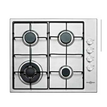 Placa Gas Vitrokitchen En640lib Natural Inox 4f