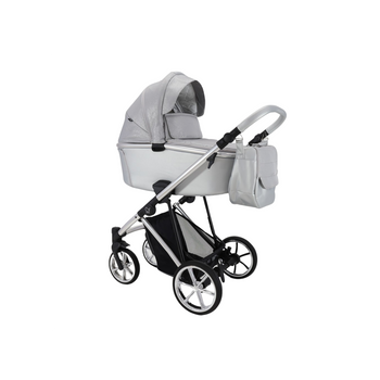 Cochecito Montes, Carrito Bebe Hasta 22kg (4 Años), 2 Piezas Con Accesorios, Fácil De Plegar, Moderno, Funcional, Ligero Y Transpirable (plata) - Adababy