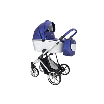 Cochecito Montes Glitter, Carrito Bebe Hasta 22kg (4 Años), 2 Piezas Con Accesorios, Fácil De Plegar, Moderno, Funcional, Ligero Y Transpirable (marino Glitter) - Adababy