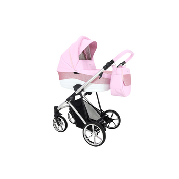 Cochecito Mares, Carrito Bebe Hasta 22kg, 2 Piezas Con Accesorios, Fácil De Plegar, Moderno, Funcional, Ligero Y Transpirable (rosa) - Adababy