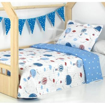 Dolz Edredón Colcha Bouti Reversible Willy Para Cama De 105 Cm (200x270 Cm)