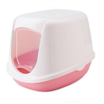 Arenero Gato Forma Cajón Cubierto Para Gatitos Bandeja Sanitaria Plástica  Para Gatos 53x41x41cm Rosa con Ofertas en Carrefour