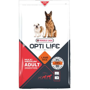 Alimento Para Perros Opti Life Adult Digestion Con Cordero Y Arroz 12,5 Kgs | Oferta Exclusiva