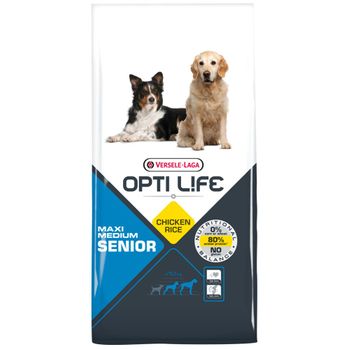 Alimento Para Perros Opti Life Senior Medium Y Maxi Con Pollo Y Arroz 12,5 Kgs | Oferta Exclusiva