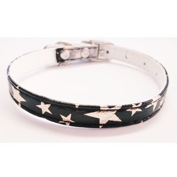 Collar Para Gato Con Estrellas Color Negro Con Cascabel | Oferta Exclusiva