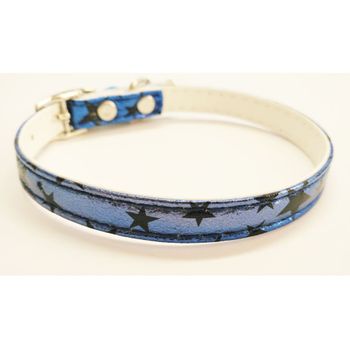 Collar Para Gato Con Estrellas Color Azul Con Cascabel | Oferta Exclusiva