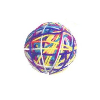 Pelota De Juguete De Hilos  De Colores Para Gato 6,5 Cm