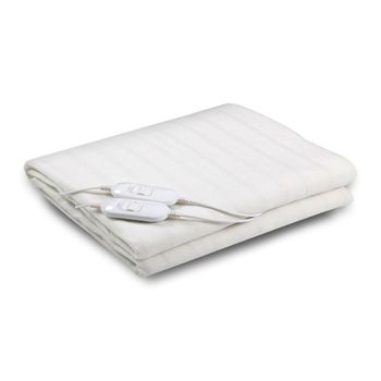 Akunadecor - Manta Electrica Textil Blanco Bienestar con Ofertas