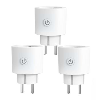 Pack 3 - Enchufe Inteligente Wifi : Control Por Voz Y Temporizador. | Oferta Exclusiva