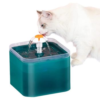 Fuente Para Gatos - Bebedero Automático Ultra Silencioso Con Filtro Y Bomba De Agua - 2l Con Luz Led | Oferta Exclusiva