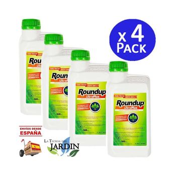 Herbicida Total Glifosato Roundup Ultra Plus. 500 Cc, Elimina Malas  Hierbas. Todo Tipo De Cultivos Jardinería Exterior Doméstica con Ofertas en  Carrefour