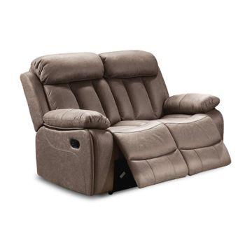 Sofá Relax Nicola 3 Plazas - 2 Reclinables + Auxiliar 196 X 104 X 94 Cm  Beige con Ofertas en Carrefour