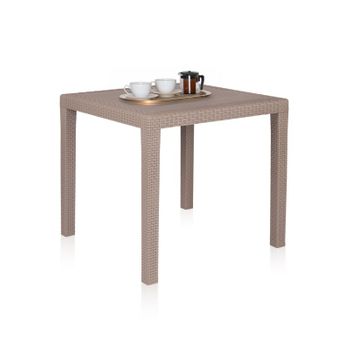 MESA COMEDOR REDONDA EXTERIOR PLEGABLE ALUMINIO (80x72cm)