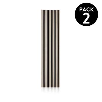 Pack 2 Paneles Acústicos Noiseless 240 Negro - Roble 60 X 240 X 2,2 Cm