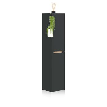 Columna De Baño Suspendida Opera Antracita - Roble 31 X 135 X 26 Cm