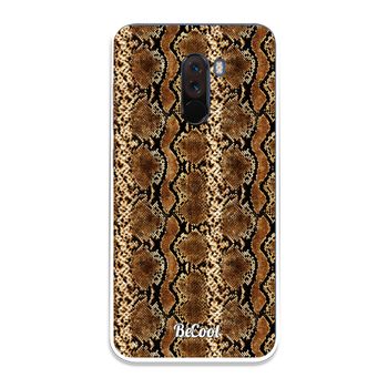 Funda Gel Xiaomi Pocophone F1 Serpiente Marrón Becool