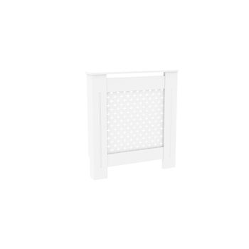 Cubre radiador moderno con estante HOMCOM 78x19x82 cm blanco