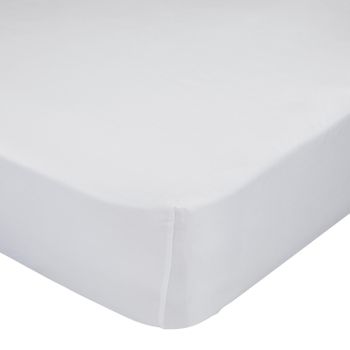 10xdiez Sabana Bajera Cuna Algodón Blanco, (minicuna - 50x80 Cm - Blanco)  con Ofertas en Carrefour