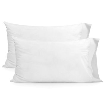 Funda De Almohada 100% Algodón Basic Cama 150/160 Blanco