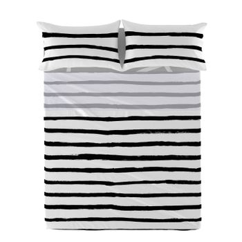 Sábana 100% Algodón Stripes 210x270 Cm (cama 135/140) Multicolor