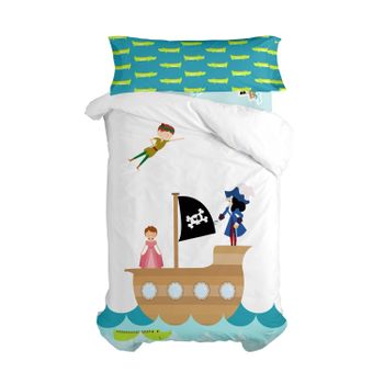 Juego Nórdico 2 Piezas 100% Algodón Flying Boy 140x200 Cm (cama 80) Multicolor