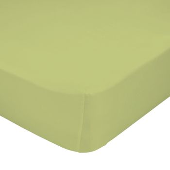 Bajera 100% Algodón Basic 90x200x32 Cm (cama 90) Verde