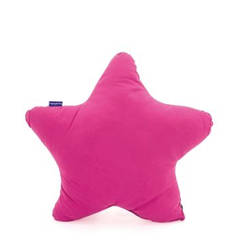 Cojín 100% Algodón Estrella 50x50 Cm Fucsia