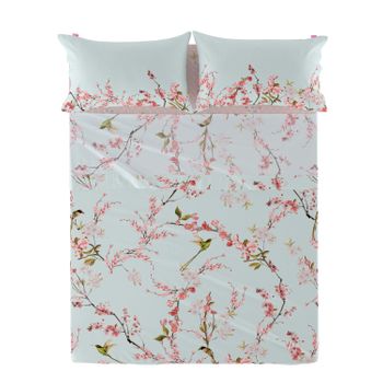 Funda almohada algodón multiflores 45x110cm - Home