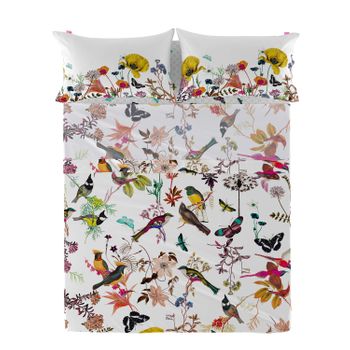 Sábana 100% Algodón Birds Of Paradise 160x270 Cm (cama 80/90) Multicolor