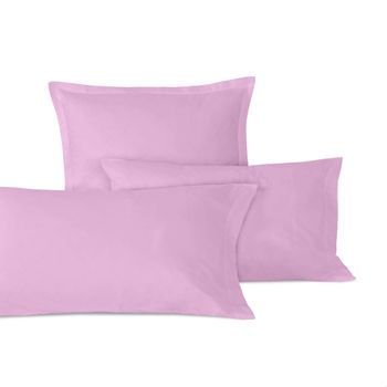 Pack de 2 Fundas de Almohada Polialgodón Color Rojo 45 x 90 cm