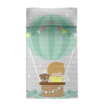 Colcha 100% Algodón Air Balloon 180x260 Cm (cama 80/90) Multicolor