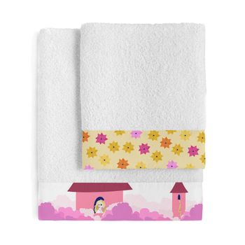 Juego Toallas Baño, 100% Algodón, Rizo 450gr, Set 3 Piezas Ducha Manos  Tocador, Lunares Fucsia Briebe Polka Dots con Ofertas en Carrefour