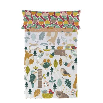 Juego De Sábanas 2 Piezas 100% Algodón Harvestwood 160x270 Cm (cama 80/90) Multicolor