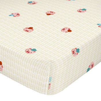 Bajera 100% Algodón Piggys 90x200x32 Cm (cama 90) Multicolor