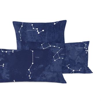 Funda de almohada 100% algodón blanco 45x110 [cama 90] CONSTELLATION