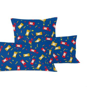 Funda De Almohada 100% Algodón Hotdog 45x110 Cm (cama 90) Multicolor