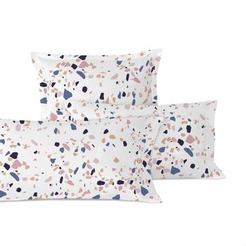 Funda De Almohada 100% Algodón Terrazzo 60x70 Cm Multicolor