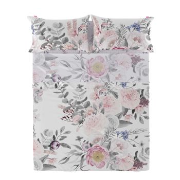 Sábana 100% Algodón Delicate Bouquet 180x270 Cm (cama 105) Multicolor