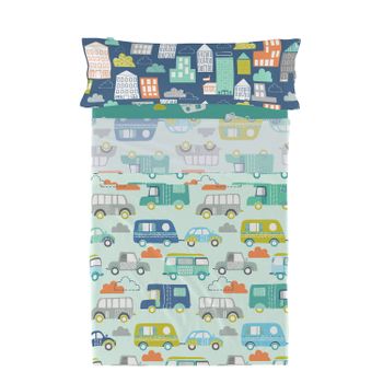 Juego De Sábanas 2 Piezas 100% Algodón Holidays 180x270 Cm (cama 105) Multicolor