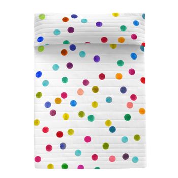 Colcha 100% Algodón Confetti 180x260 Cm (cama 80/90) Multicolor