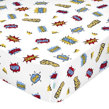 Bajera 100% Algodón Bat 105x200x32 Cm (cama 105) Multicolor