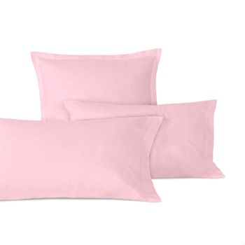 Funda De Almohada 100% Algodón Basic 60x60 Cm (x2) Rosa Palo