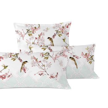 Chinoiserie rose Funda de almohada 50x75 cm (x2)