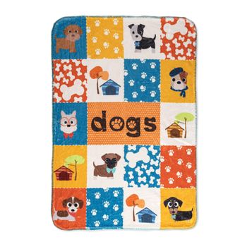 Manta 100% Microfibra Dogs 110x140 Cm Multicolor